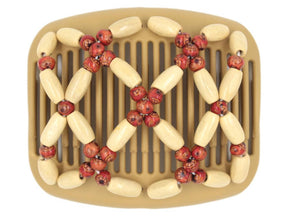 African Butterfly Hair Comb - Ndebele Blonde 55