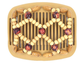 African Butterfly Hair Comb - Ndebele Blonde 64