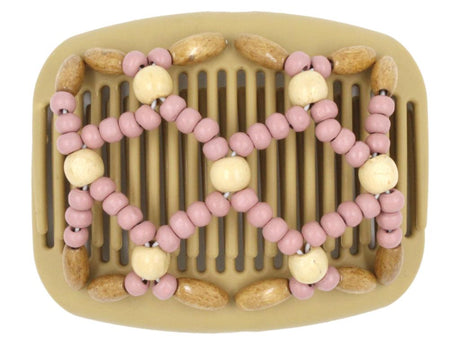 African Butterfly Hair Comb - Ndebele Blonde 65