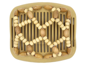 African Butterfly Hair Comb - Ndebele Blonde 67