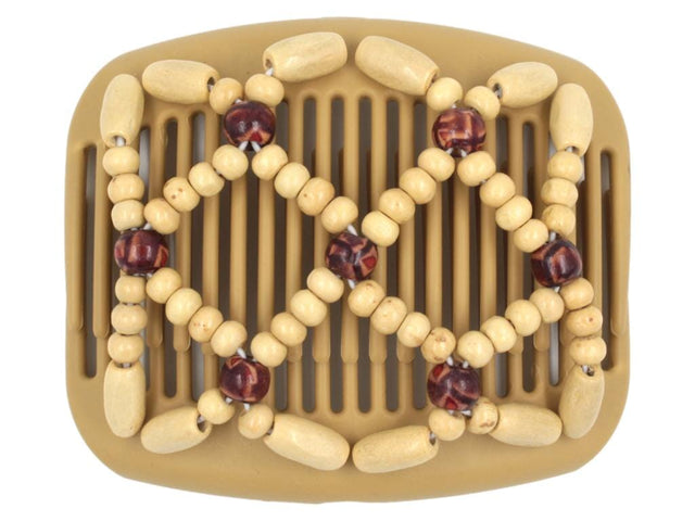 African Butterfly Hair Comb - Ndebele Blonde 83