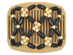 African Butterfly Hair Comb - Ndebele Blonde 84