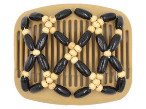 African Butterfly Hair Comb - Ndebele Blonde 84