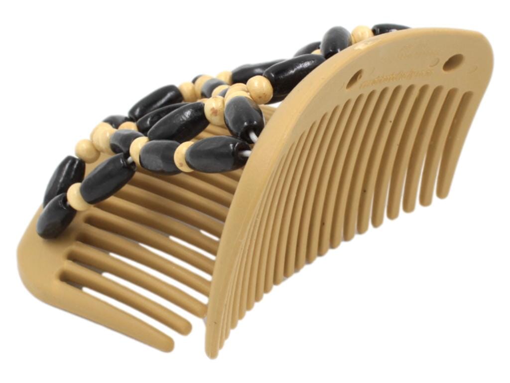 African Butterfly Hair Comb - Ndebele Blonde 84