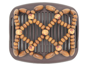 African Butterfly Hair Comb - Ndebele Brown 118