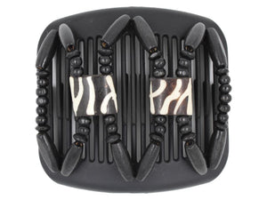 African Butterfly Hair Comb - Stones & Bones Black 114