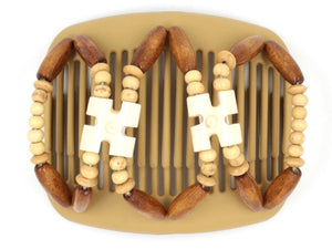 African Butterfly Hair Comb - Stones & Bones Blonde 29