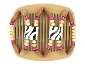African Butterfly Hair Comb - Stones & Bones Blonde 31