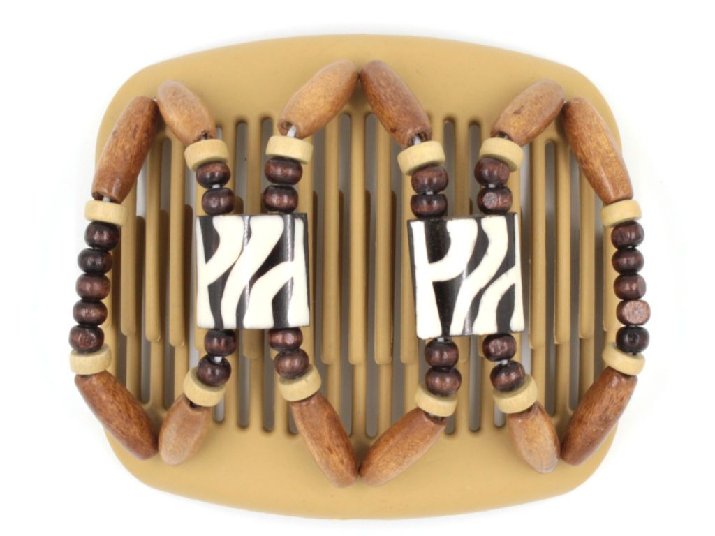 African Butterfly Hair Comb - Stones & Bones Blonde 32