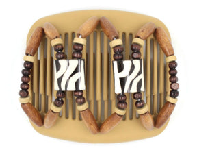 African Butterfly Hair Comb - Stones & Bones Blonde 32