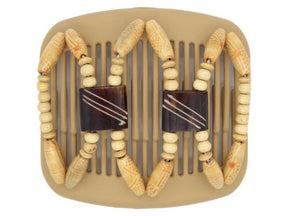 African Butterfly Hair Comb - Stones & Bones Blonde 35