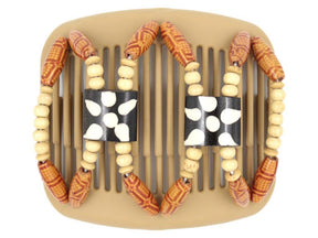 African Butterfly Hair Comb - Stones & Bones Blonde 42