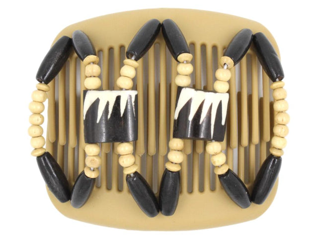 African Butterfly Hair Comb - Stones & Bones Blonde 57