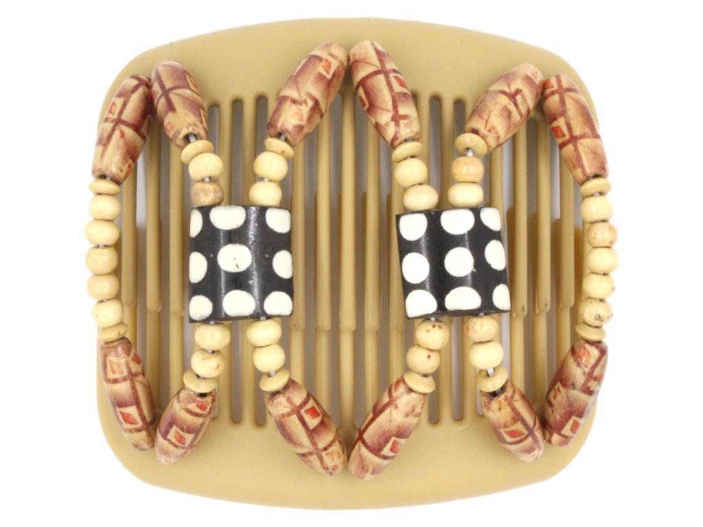 African Butterfly Hair Comb - Stones & Bones Blonde 58