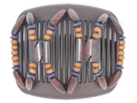 African Butterfly Hair Comb - Stones & Bones Brown 71