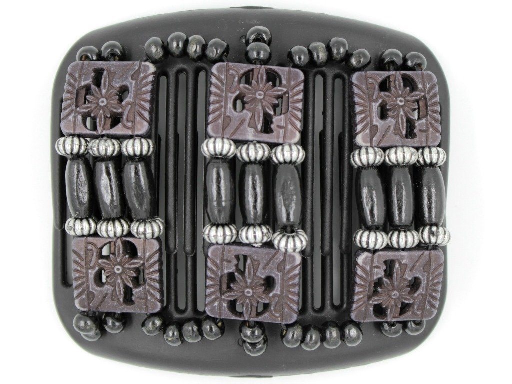African Butterfly Hair Comb - Tripla Black 12
