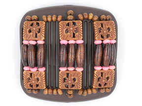 African Butterfly Hair Comb - Tripla Brown 30