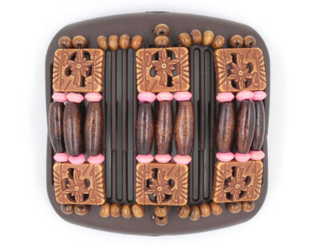 African Butterfly Hair Comb - Tripla Brown 30