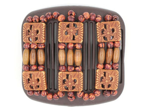 African Butterfly Hair Comb - Tripla Brown 31