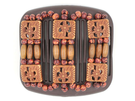 African Butterfly Hair Comb - Tripla Brown 31