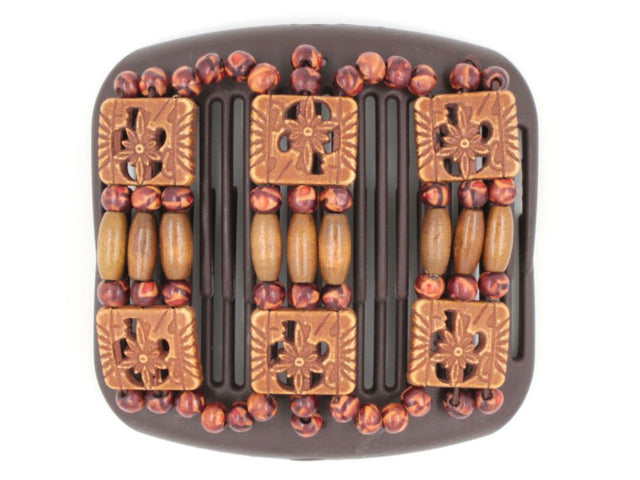 African Butterfly Hair Comb - Tripla Brown 31