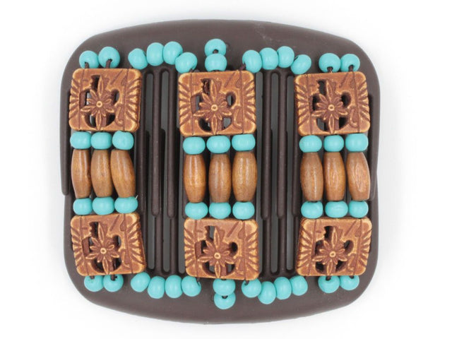 African Butterfly Hair Comb - Tripla Brown 32