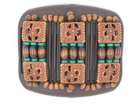 African Butterfly Hair Comb - Tripla Brown 33