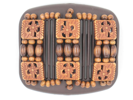 African Butterfly Hair Comb - Tripla Brown 34