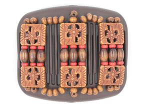 African Butterfly Hair Comb - Tripla Brown 35