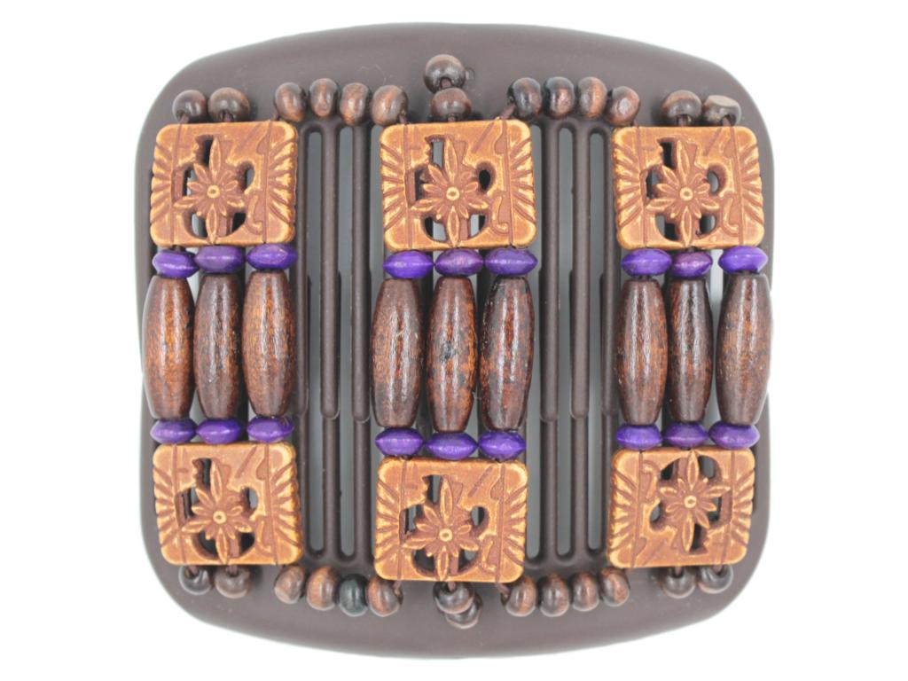 African Butterfly Hair Comb - Tripla Brown 39