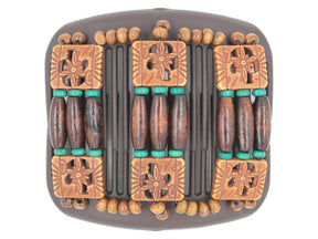 African Butterfly Hair Comb - Tripla Brown 41