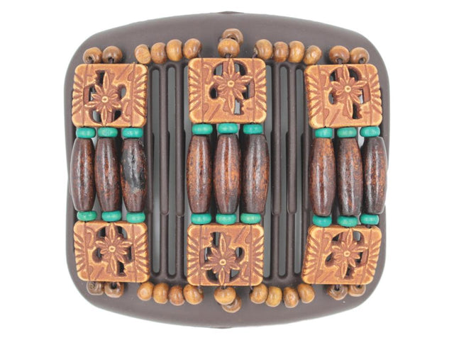 African Butterfly Hair Comb - Tripla Brown 41