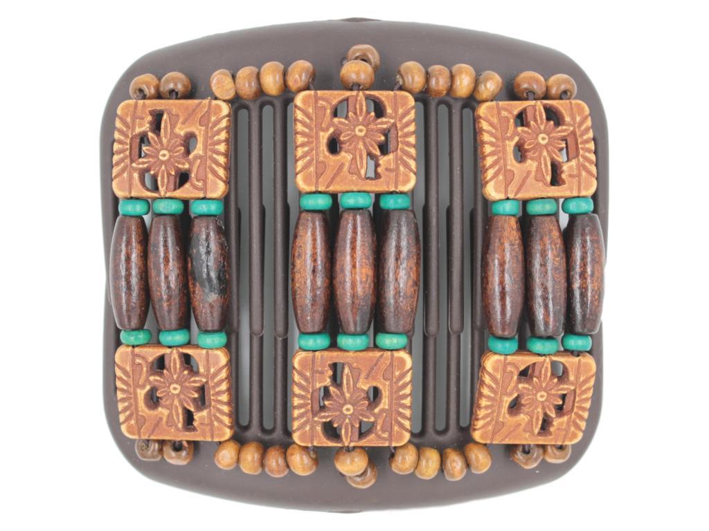 African Butterfly Hair Comb - Tripla Brown 41