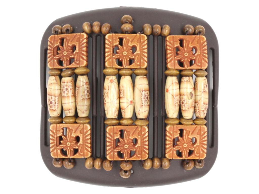 African Butterfly Hair Comb - Tripla Brown 45