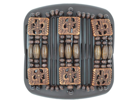 African Butterfly Hair Comb - Tripla Brown 53