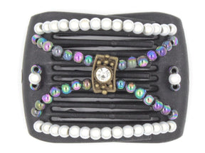 African Butterfly LadyBug Hair Comb - Black 27