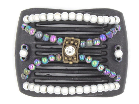 African Butterfly LadyBug Hair Comb - Black 27