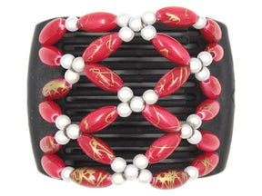 African Butterfly LadyBug Hair Comb - Black 43