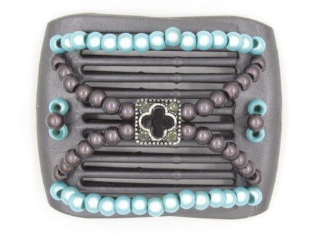 African Butterfly LadyBug Hair Comb - Black Pearl 13