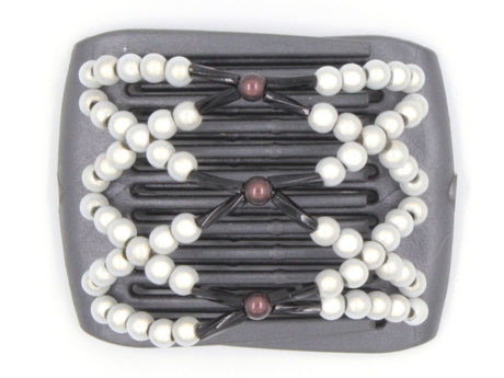 African Butterfly LadyBug Hair Comb - Black Pearl 14