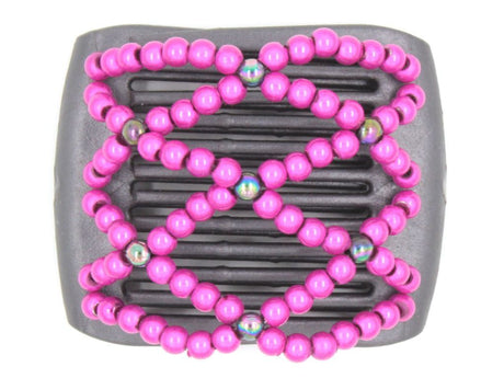 African Butterfly LadyBug Hair Comb - Black Pearl 16