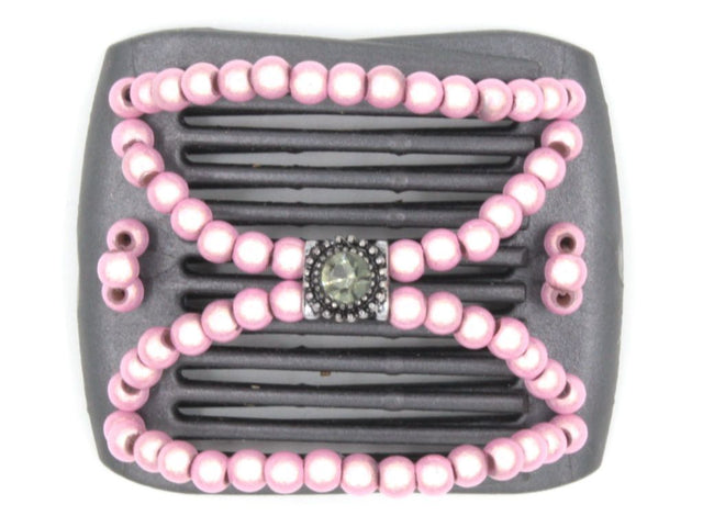 African Butterfly LadyBug Hair Comb - Black Pearl 17