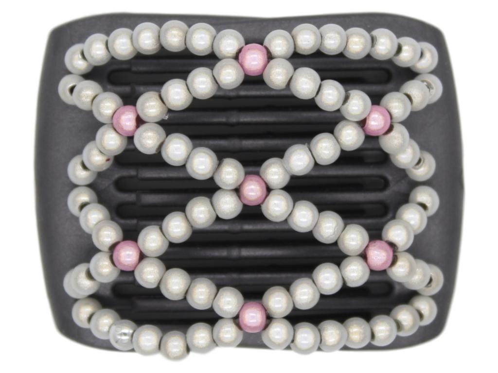 African Butterfly LadyBug Hair Comb - Black Pearl 19