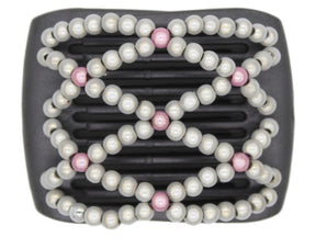 African Butterfly LadyBug Hair Comb - Black Pearl 19