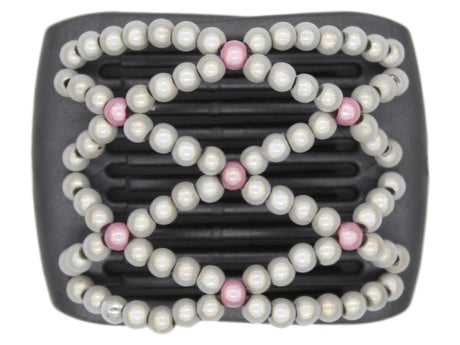 African Butterfly LadyBug Hair Comb - Black Pearl 19