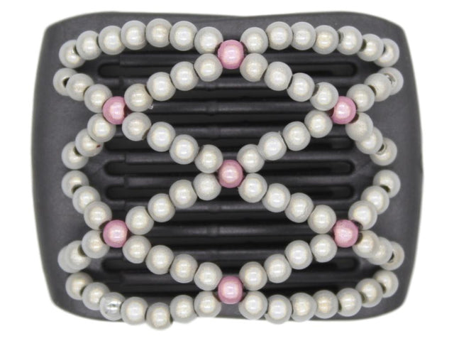 African Butterfly LadyBug Hair Comb - Black Pearl 19