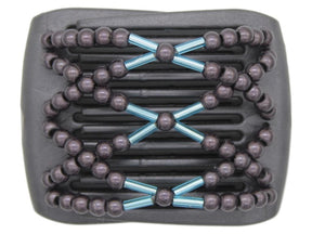 African Butterfly LadyBug Hair Comb - Black Pearl 22