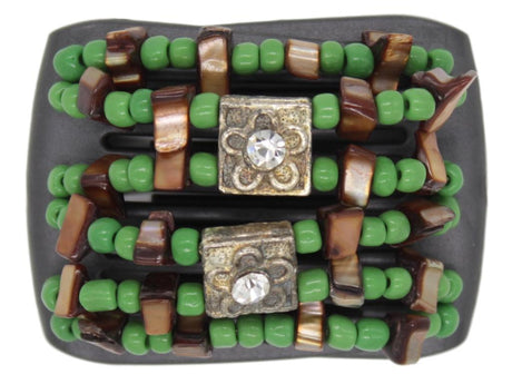 African Butterfly LadyBug Hair Comb - Black Pearl 23