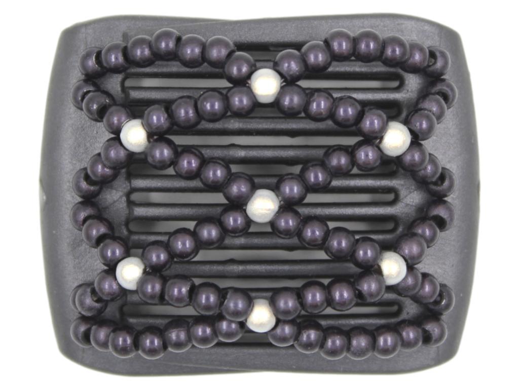 African Butterfly LadyBug Hair Comb - Black Pearl 29
