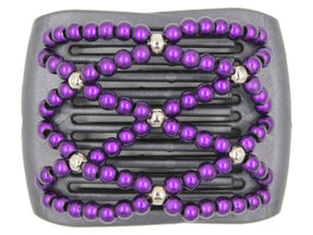 African Butterfly LadyBug Hair Comb - Black Pearl 35